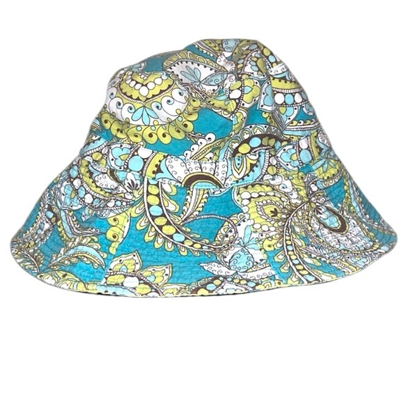 Vera Bradley Accessories - Vera Bradley Paisley Bucket Hat Green Floral Hat